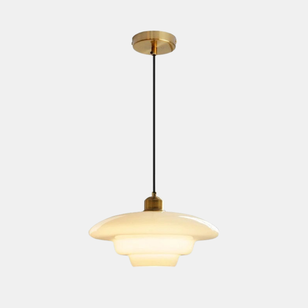 Lámpara Colgante Mid Century de Vidrio Ópalo – Estilo Moderno Clásico para Ambientes Sofisticados-Ceiling Light Fixtures-Hogar88-Modelo A-Hogar88
