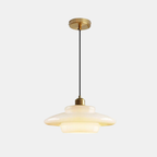 Lámpara Colgante Mid Century de Vidrio Ópalo – Estilo Moderno Clásico para Ambientes Sofisticados-Ceiling Light Fixtures-Hogar88-Modelo B-Hogar88