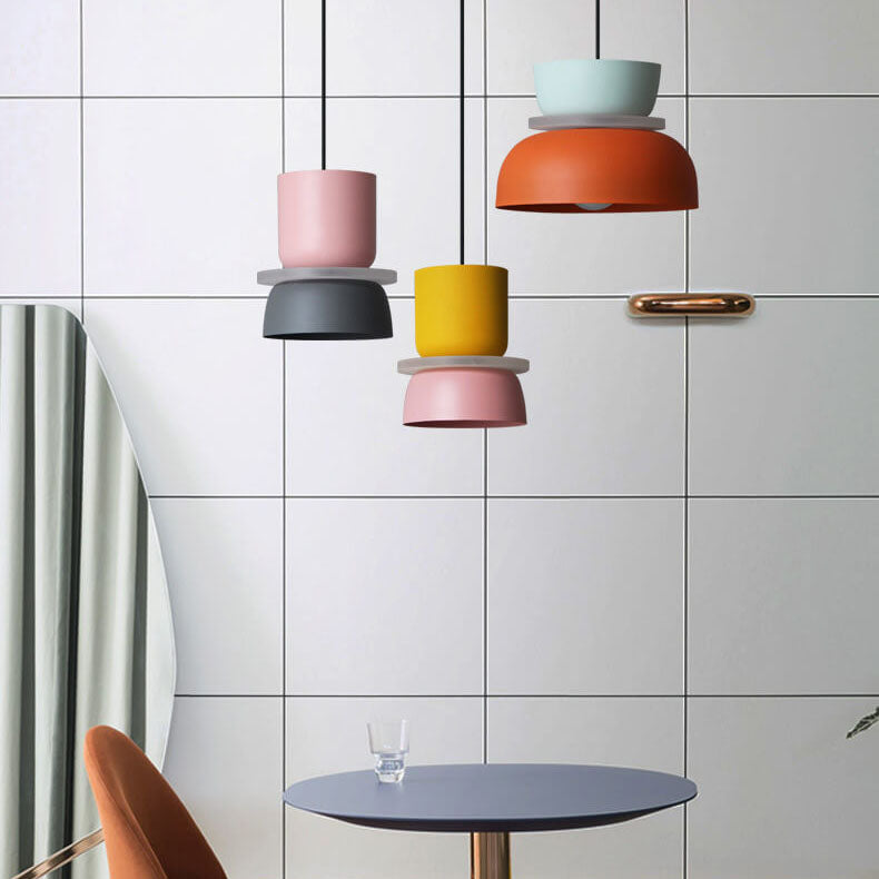 Lámpara Colgante Nórdica Macaron – Toque Moderno y Colorido-Ceiling Light Fixtures-Hogar88-Hogar88