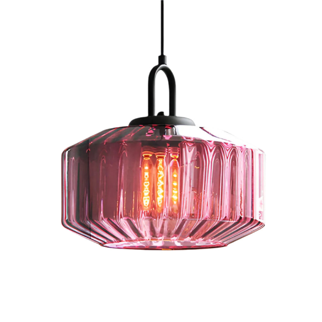 Lámpara Colgante Nórdica de Cristal – Diseño Retro para Interiores-Ceiling Light Fixtures-Hogar88-Hogar88