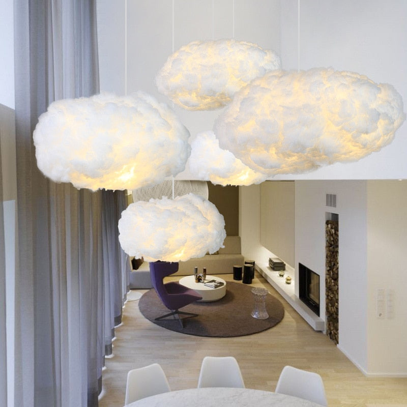 Lámpara Colgante Nube – Luz Suave Decorativa para Interiores-Ceiling Light Fixtures-Hogar88-Hogar88