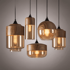 Lámpara Colgante Retro de Cristal – Iluminación Moderna Nórdica-Ceiling Light Fixtures-Hogar88-Hogar88