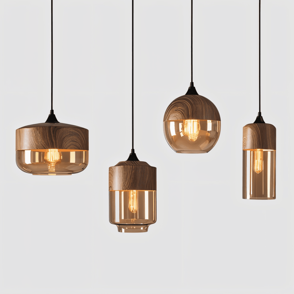 Lámpara Colgante Retro de Cristal – Iluminación Moderna Nórdica-Ceiling Light Fixtures-Hogar88-Hogar88