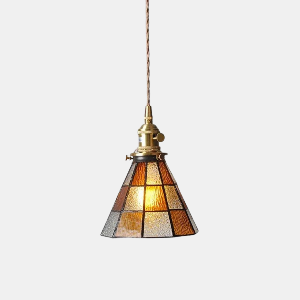 Lámpara Colgante Vintage París – Iluminación Elegante y Estilo Clásico para Hogar-Ceiling Lamps-Hogar88-Marrón 14cm-Hogar88
