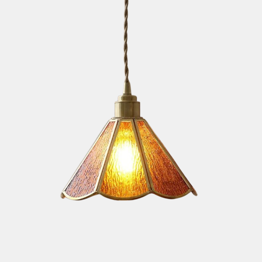 Lámpara Colgante Vintage París – Iluminación Elegante y Estilo Clásico para Hogar-Ceiling Lamps-Hogar88-Naranja 16cm-Hogar88