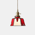 Lámpara Colgante Vintage París – Iluminación Elegante y Estilo Clásico para Hogar-Ceiling Lamps-Hogar88-Rojo y blanco 20cm-Hogar88