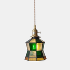 Lámpara Colgante Vintage París – Iluminación Elegante y Estilo Clásico para Hogar-Ceiling Lamps-Hogar88-Verde 15cm-Hogar88