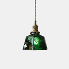 Lámpara Colgante Vintage París – Iluminación Elegante y Estilo Clásico para Hogar-Ceiling Lamps-Hogar88-Verde 2 19cm-Hogar88