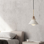 Lámpara Colgante de Cemento Blanco – Diseño Minimalista Moderno-Ceiling Light Fixtures-Hogar88-Hogar88