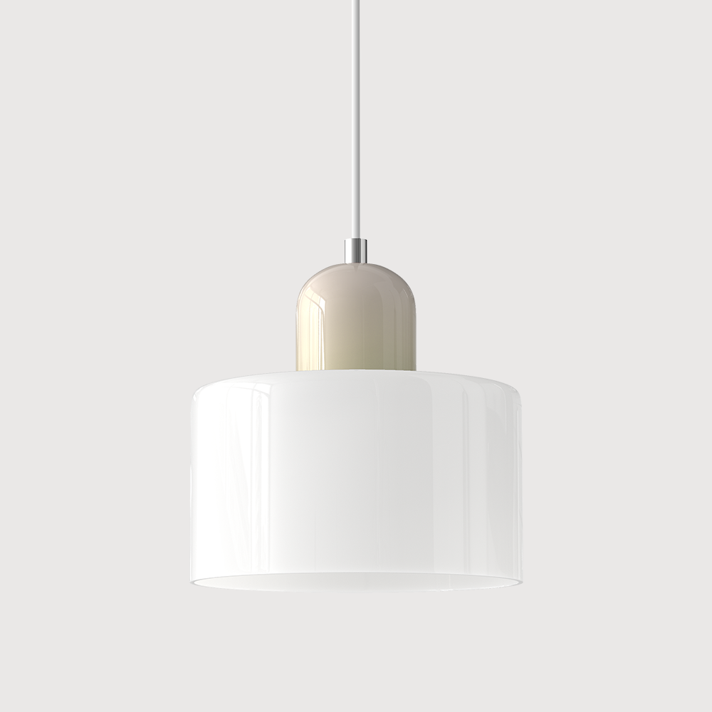 Lámpara Colgante de Cristal Creativa Estilo Bauhaus – Moderna, Artística y Sofisticada-Lamp-Hogar88-Blanco-Beige-Hogar88