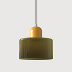 Lámpara Colgante de Cristal Creativa Estilo Bauhaus – Moderna, Artística y Sofisticada-Lamp-Hogar88-Esterilla Verde-Amarillo-Hogar88