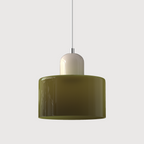 Lámpara Colgante de Cristal Creativa Estilo Bauhaus – Moderna, Artística y Sofisticada-Lamp-Hogar88-Esterilla Verde-Beige-Hogar88