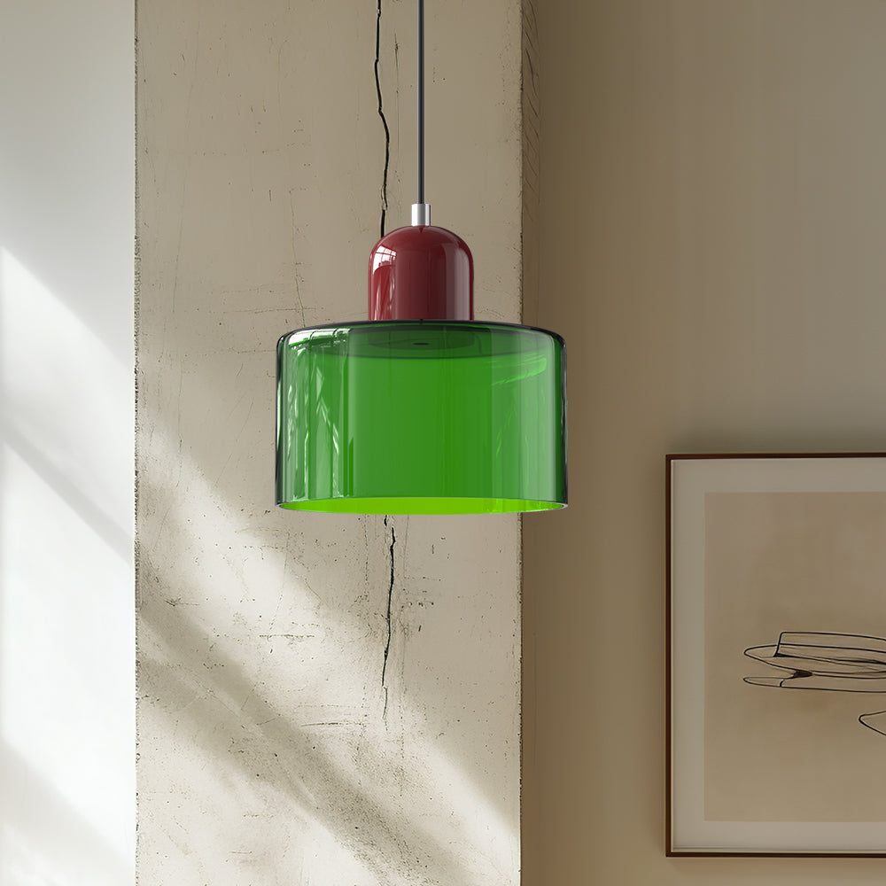 Lámpara Colgante de Cristal Creativa Estilo Bauhaus – Moderna, Artística y Sofisticada-Lamp-Hogar88-Hogar88