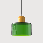 Lámpara Colgante de Cristal Creativa Estilo Bauhaus – Moderna, Artística y Sofisticada-Lamp-Hogar88-Verde-Amarillo-Hogar88