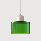 Lámpara Colgante de Cristal Creativa Estilo Bauhaus – Moderna, Artística y Sofisticada-Lamp-Hogar88-Verde-Beige-Hogar88