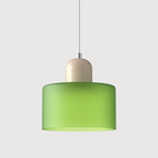 Lámpara Colgante de Cristal Creativa Estilo Bauhaus – Moderna, Artística y Sofisticada-Lamp-Hogar88-Verde Claro-Beige-Hogar88