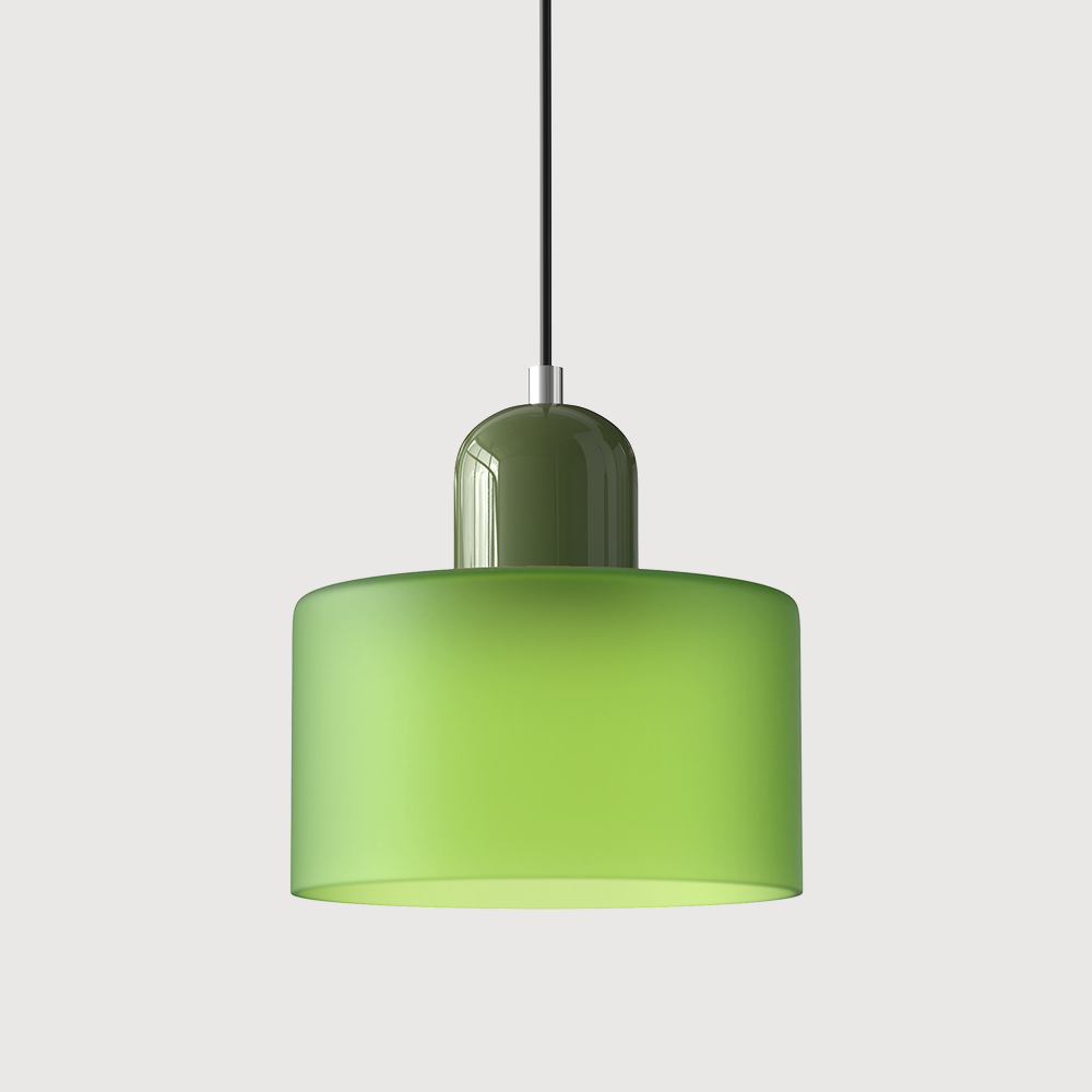 Lámpara Colgante de Cristal Creativa Estilo Bauhaus – Moderna, Artística y Sofisticada-Lamp-Hogar88-Verde Claro-Verde-Hogar88