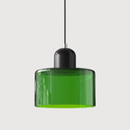 Lámpara Colgante de Cristal Creativa Estilo Bauhaus – Moderna, Artística y Sofisticada-Lamp-Hogar88-Verde-Negro-Hogar88