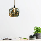 Lámpara Colgante de Cristal Regulable – Inspiración Contemporánea Chic-Ceiling Light Fixtures-Hogar88-Gris ahumado-Hogar88