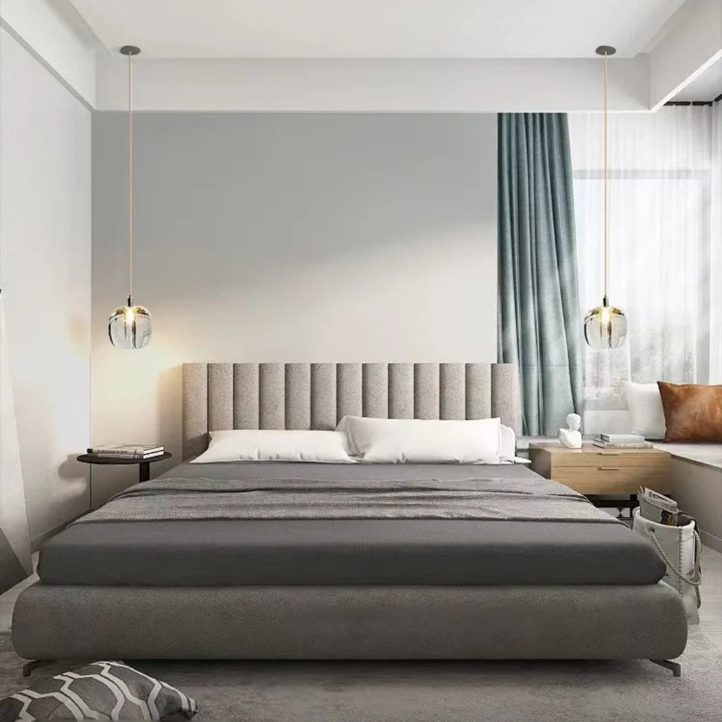 Lámpara Colgante de Cristal Regulable – Inspiración Contemporánea Chic-Ceiling Light Fixtures-Hogar88-Gris claro-Hogar88