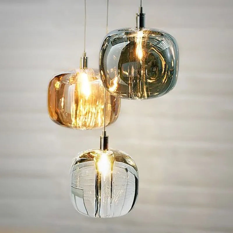 Lámpara Colgante de Cristal Regulable – Inspiración Contemporánea Chic-Ceiling Light Fixtures-Hogar88-Hogar88