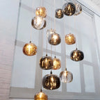 Lámpara Colgante de Cristal Regulable – Inspiración Contemporánea Chic-Ceiling Light Fixtures-Hogar88-Hogar88
