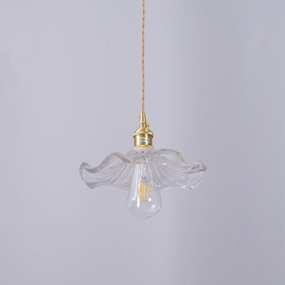 Lámpara Colgante de Flor Hibiscus de Cristal Decorativo – Elegante, Artística y Moderna-Lamp-Hogar88-Hogar88