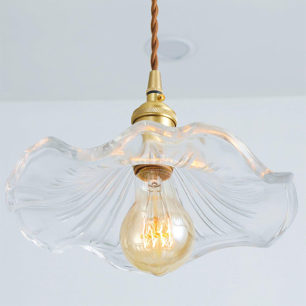 Lámpara Colgante de Flor Hibiscus de Cristal Decorativo – Elegante, Artística y Moderna-Lamp-Hogar88-Hogar88
