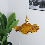 Lámpara Colgante de Flor Hibiscus de Cristal Decorativo – Elegante, Artística y Moderna-Lamp-Hogar88-Hogar88