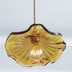 Lámpara Colgante de Flor Hibiscus de Cristal Decorativo – Elegante, Artística y Moderna-Lamp-Hogar88-Hogar88
