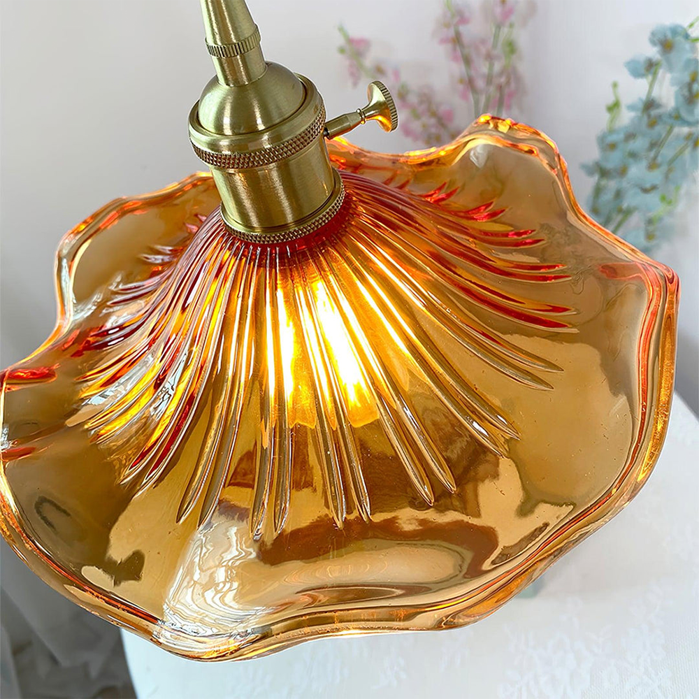 Lámpara Colgante de Flor Hibiscus de Cristal Decorativo – Elegante, Artística y Moderna-Lamp-Hogar88-Hogar88