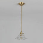 Lámpara Colgante de Flor en Vidrio Dorado – Estilo Refinado para un Ambiente Lujoso-Ceiling Light Fixtures-Hogar88-Hogar88