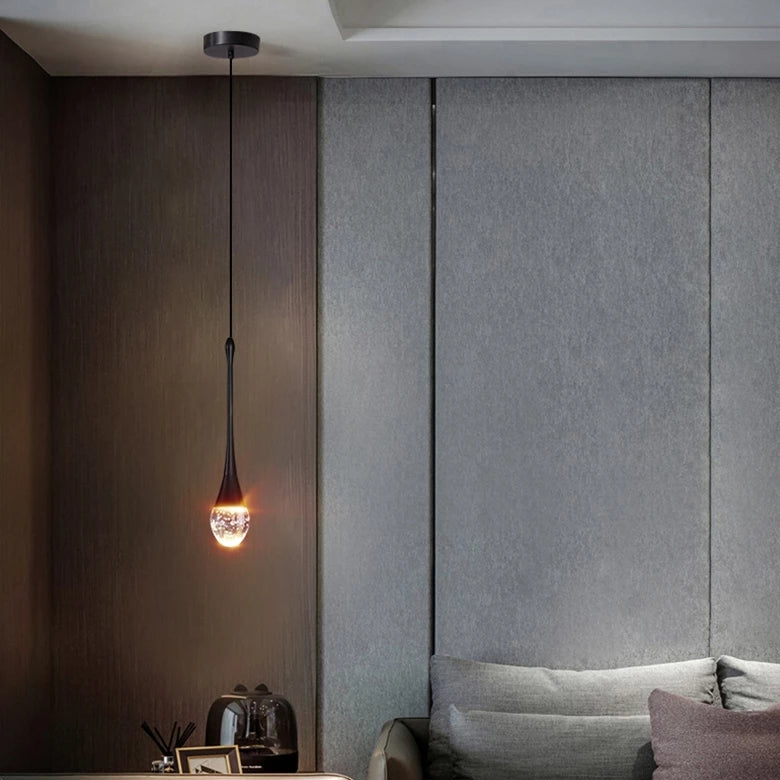 Lámpara Colgante de Gota de Cristal – Estilo Moderno y Elegante para Decoración-Ceiling Light Fixtures-Hogar88-Hogar88