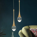 Lámpara Colgante de Gota de Cristal – Estilo Moderno y Elegante para Decoración-Ceiling Light Fixtures-Hogar88-Hogar88