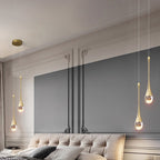 Lámpara Colgante de Gota de Cristal – Estilo Moderno y Elegante para Decoración-Ceiling Light Fixtures-Hogar88-Hogar88