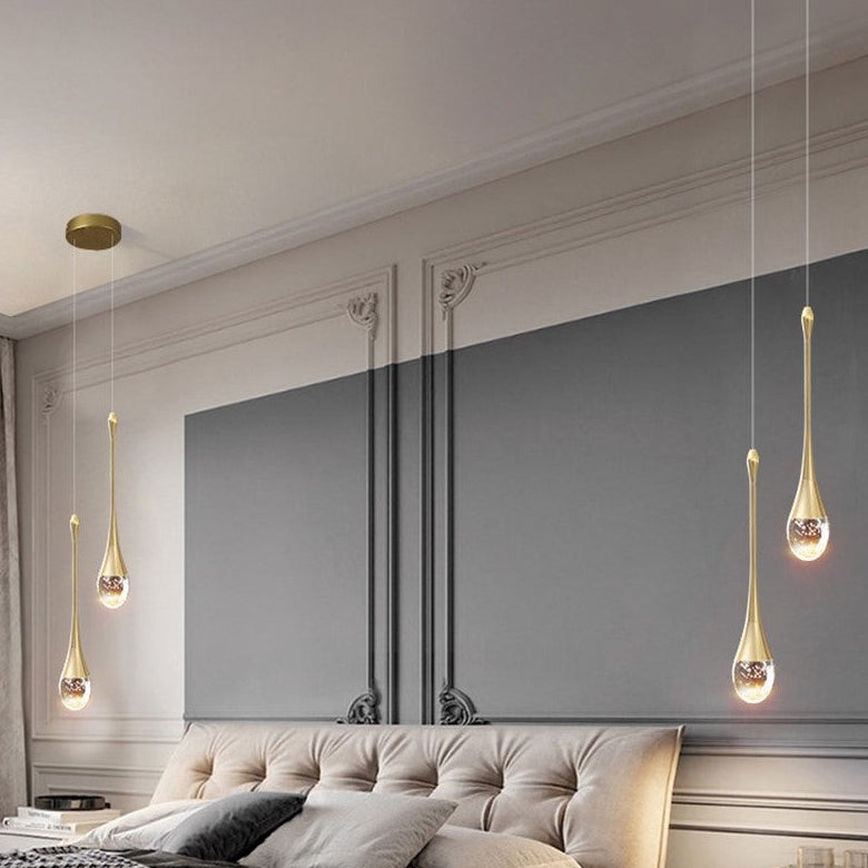 Lámpara Colgante de Gota de Cristal – Estilo Moderno y Elegante para Decoración-Ceiling Light Fixtures-Hogar88-Hogar88