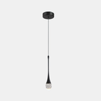 Lámpara Colgante de Gota de Cristal – Estilo Moderno y Elegante para Decoración-Ceiling Light Fixtures-Hogar88-Lámpara individual negra-Hogar88