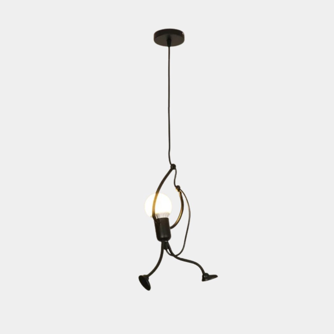 Lámpara Colgante de Hierro – Diseño Figurativo para Ambiente Creativo-Ceiling Lamp-Hogar88-Hogar88