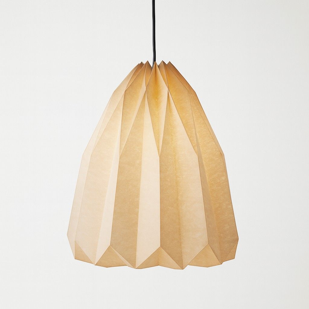 Lámpara Colgante de Papel – Diseño Nórdico y Luz Suave-Ceiling Light Fixtures-Hogar88-Ajo-Hogar88
