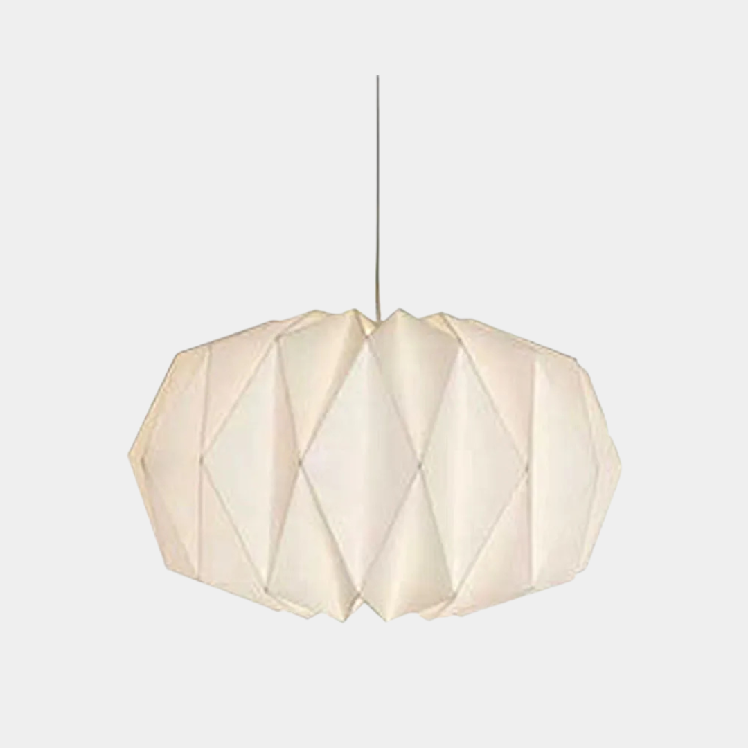 Lámpara Colgante de Papel – Diseño Nórdico y Luz Suave-Ceiling Light Fixtures-Hogar88-Calabaza-Hogar88