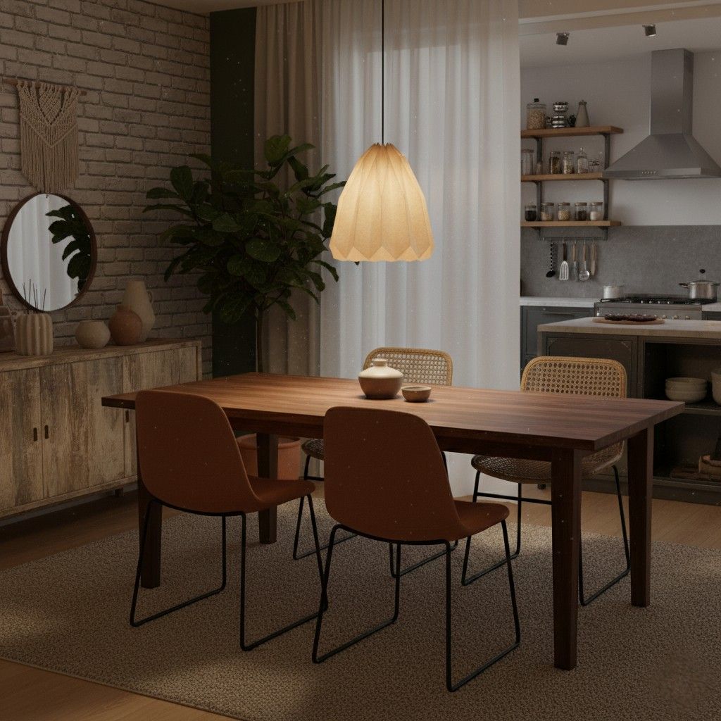 Lámpara Colgante de Papel – Diseño Nórdico y Luz Suave-Ceiling Light Fixtures-Hogar88-Hogar88