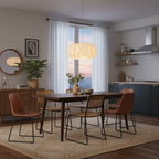 Lámpara Colgante de Papel – Diseño Nórdico y Luz Suave-Ceiling Light Fixtures-Hogar88-Hogar88