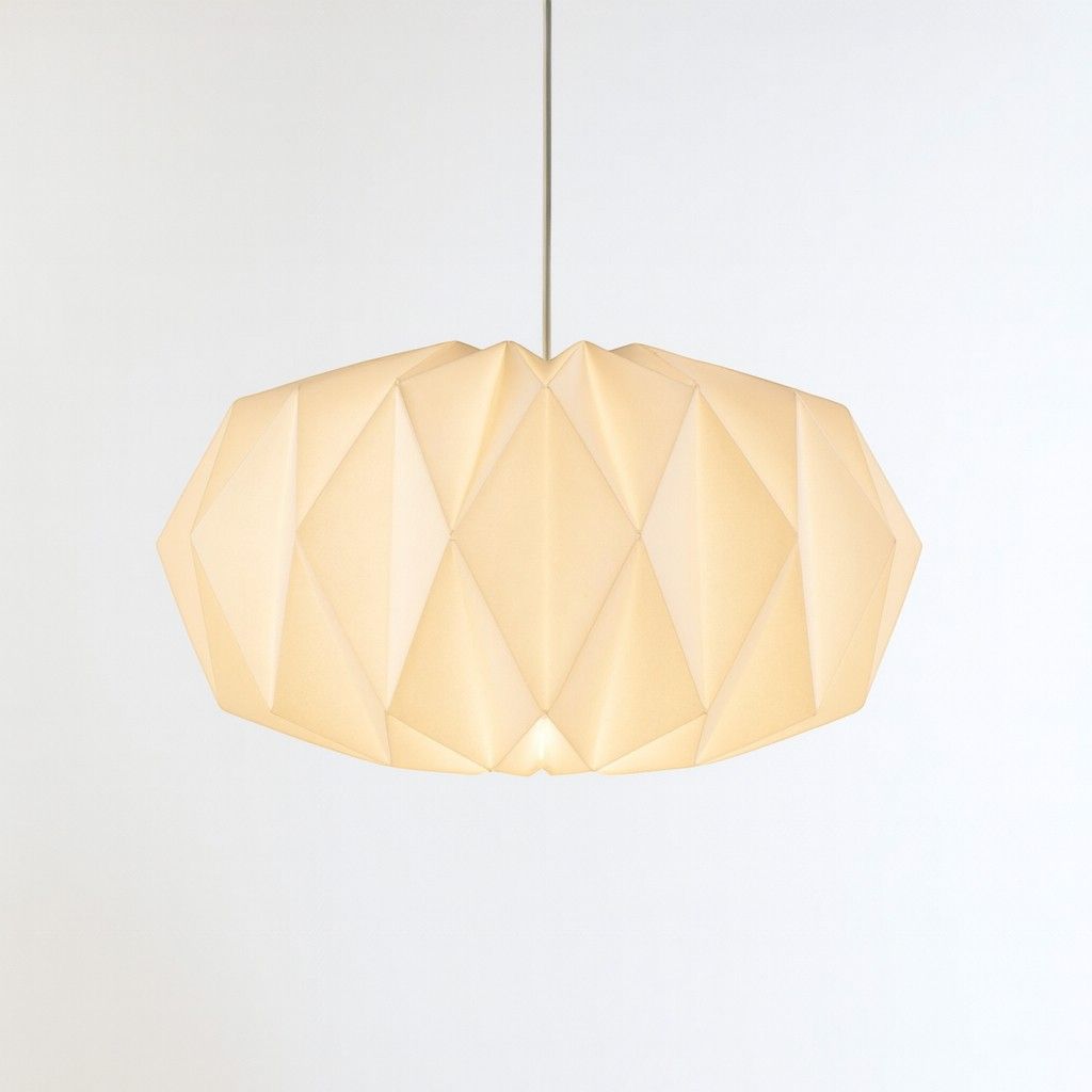 Lámpara Colgante de Papel – Diseño Nórdico y Luz Suave-Ceiling Light Fixtures-Hogar88-Hogar88