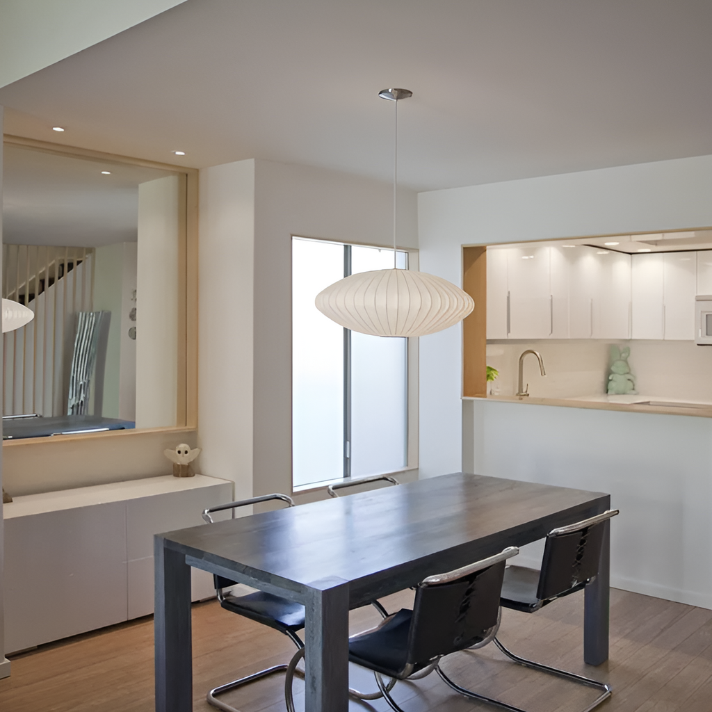 Lámpara Colgante de Tela Redonda – Luz Suave y Estilo Moderno-Ceiling Light Fixtures-Hogar88-Hogar88