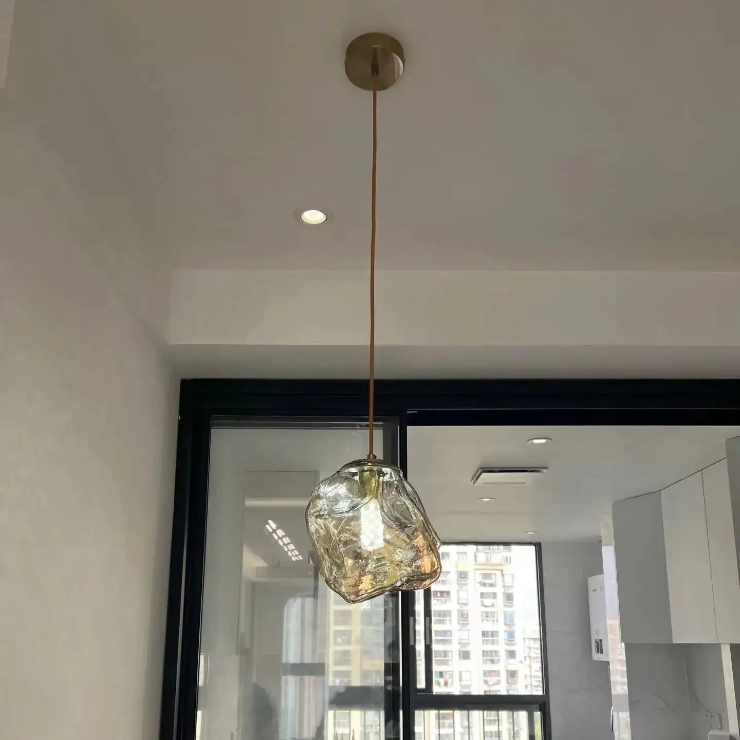 Lámpara Colgante de Vidrio Lava – Luz Artística para Interiores-Ceiling Light Fixtures-Hogar88-Hogar88