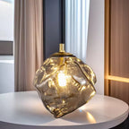 Lámpara Colgante de Vidrio Lava – Luz Artística para Interiores-Ceiling Light Fixtures-Hogar88-Cognac-Blanco cálido-Hogar88