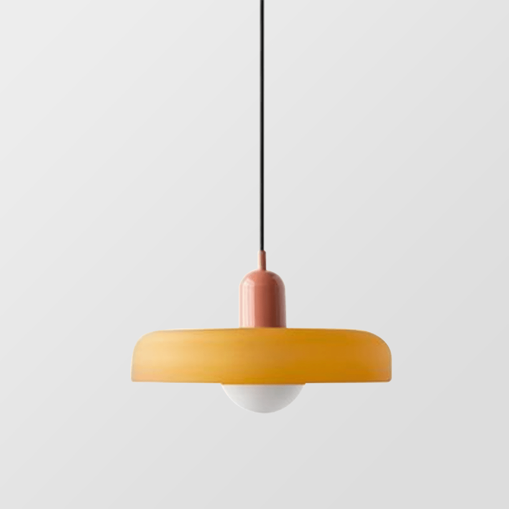 Lámpara Colgante de Vidrio de Color – Moderna, Altura Ajustable y de Diseño Artístico-Lamp-Hogar88-Hogar88