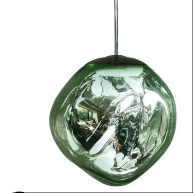 Lámpara Colgante de Vidrio de Color Moderna – Diseño Minimalista y Elegante-Lamp-Hogar88-Verde-20 cm x 20 cm-Hogar88