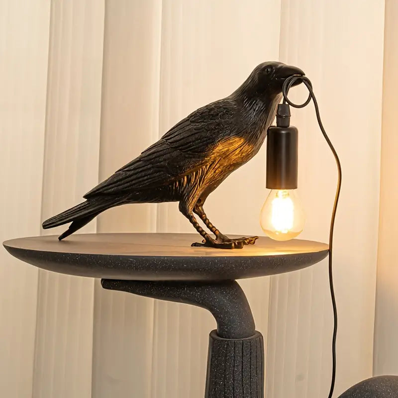 Lámpara Decorativa de Cuervo – Iluminación Ambiental con Estilo-Table Lamps-Hogar88-Hogar88