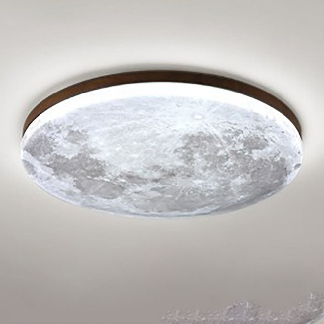 Lámpara LED Redonda Minimalista – Diseño Lunar para Ambientes Modernos-Ceiling Light Fixtures-Hogar88-Hogar88